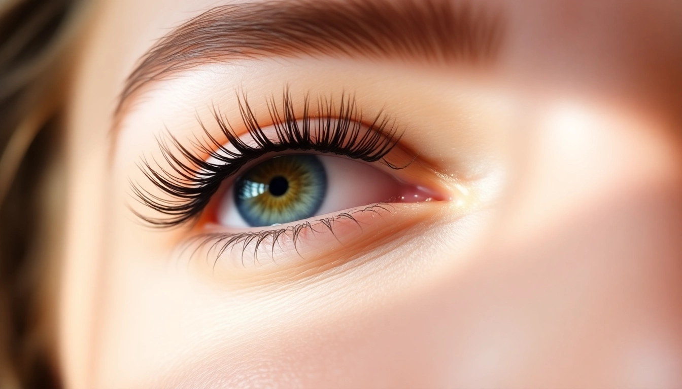 Experience stunning results with the ellebeena lash lift displayed on elegantly lifted lashes.