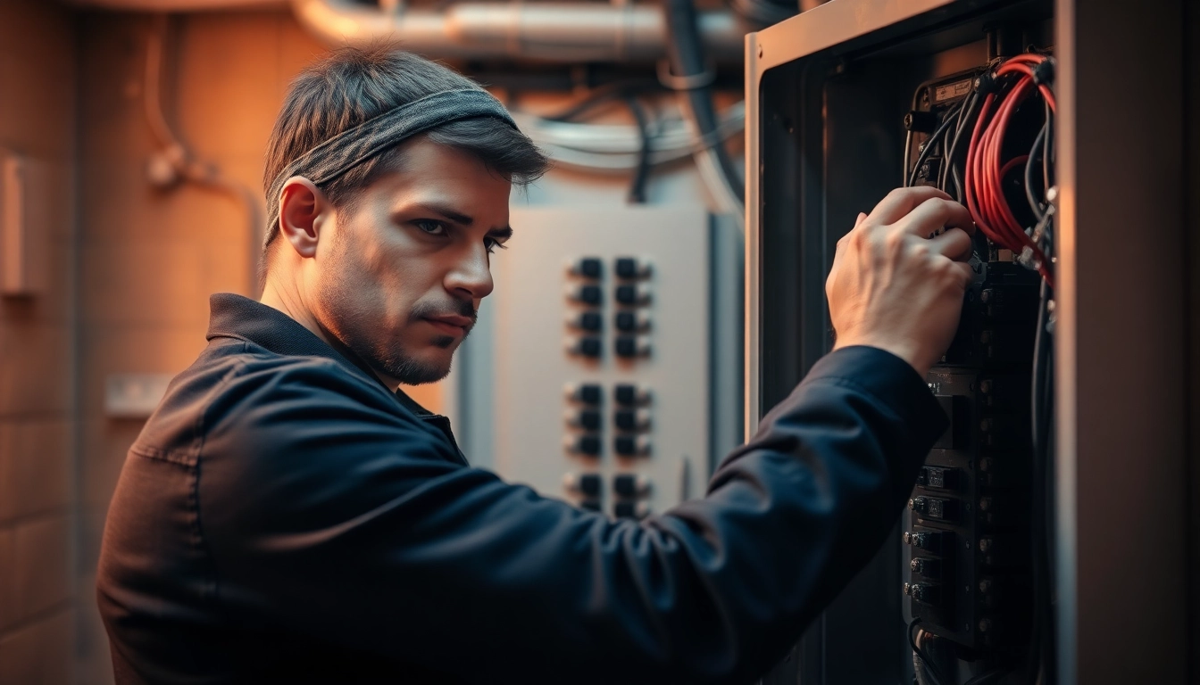 Expert Elektriker Notdienst technician repairing a fuse box to ensure safety and functionality.