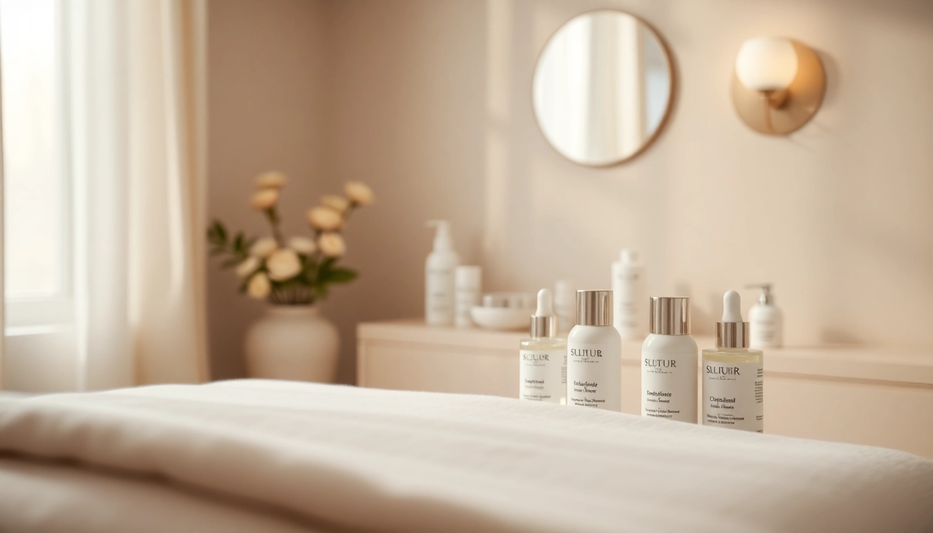 Experience Faltenbehandlung Zürich in a calming skincare treatment room with premium products.