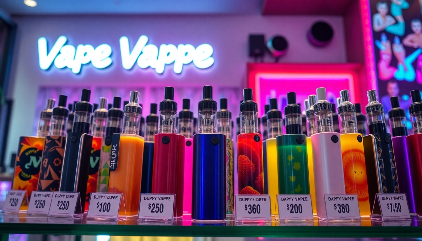 Discover various dummy vapes' prices, showcasing colorful designs and enticing flavors for vape enthusiasts.