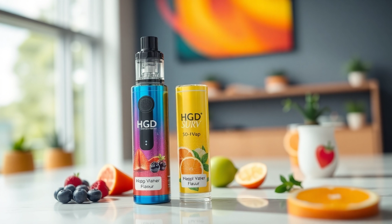 Buy HQD Surv Vape online featuring colorful flavors and sleek design for enhanced vaping experience.