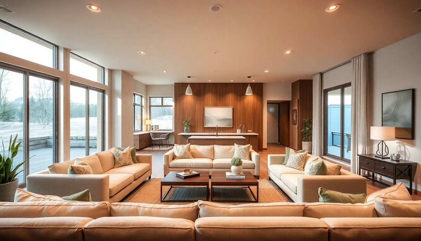 Revitalized basement remodel in Utah showcasing modern decor and natural lighting.