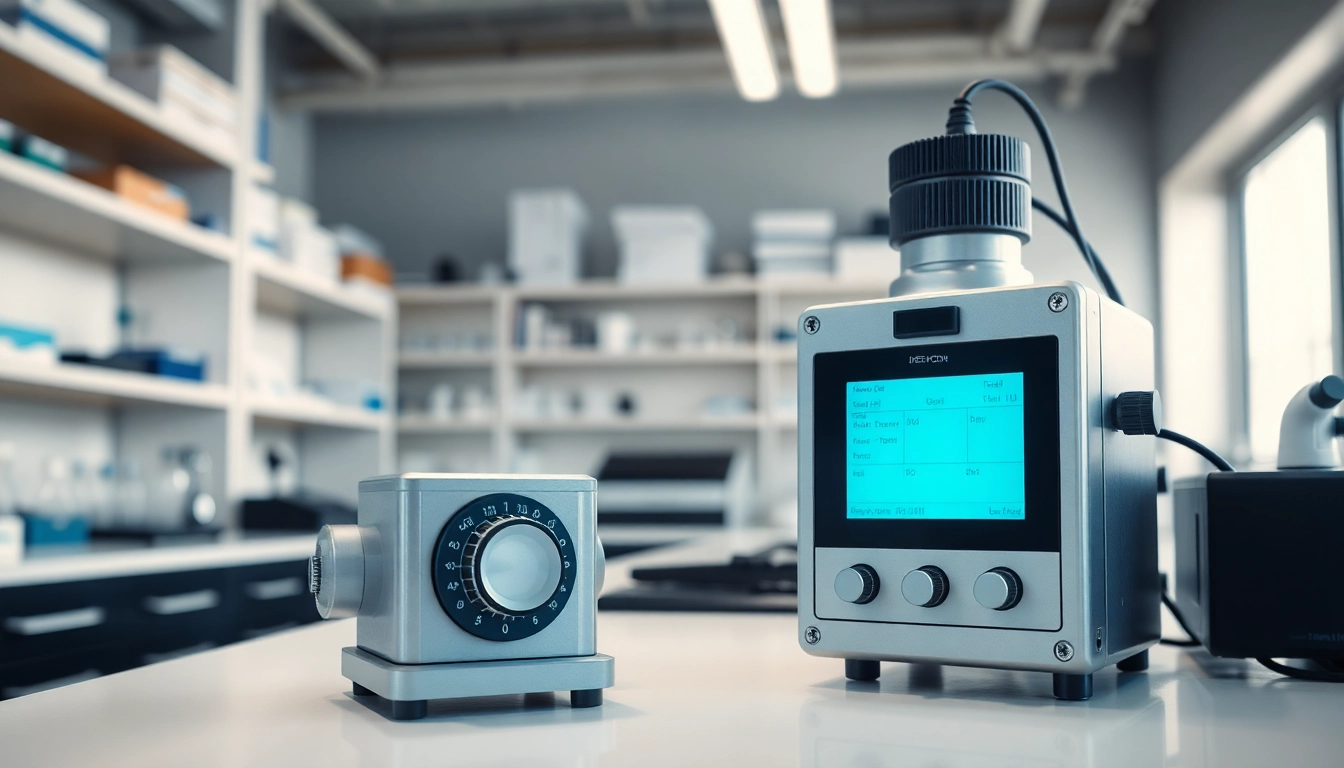 Professional Hydrogen Chloride detection setup showcasing advanced sensors and laboratory equipment.