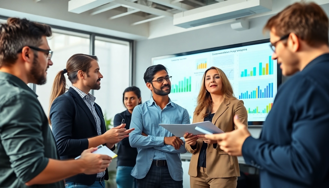 Analyze competitor pricing analysis with a dedicated team in a professional office setting.