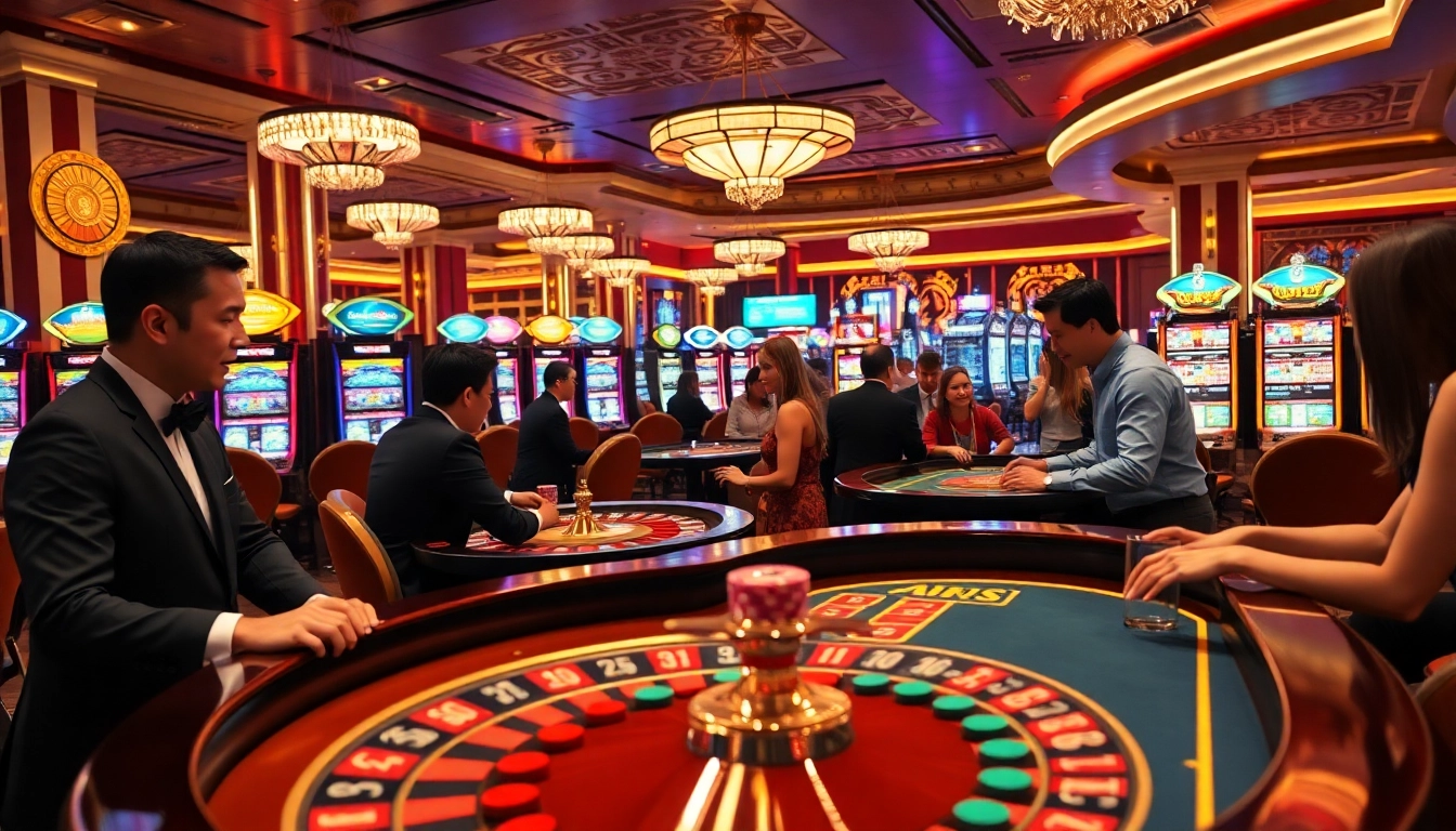 Engage in thrilling live casino experiences with real dealers at vibrant gaming tables.