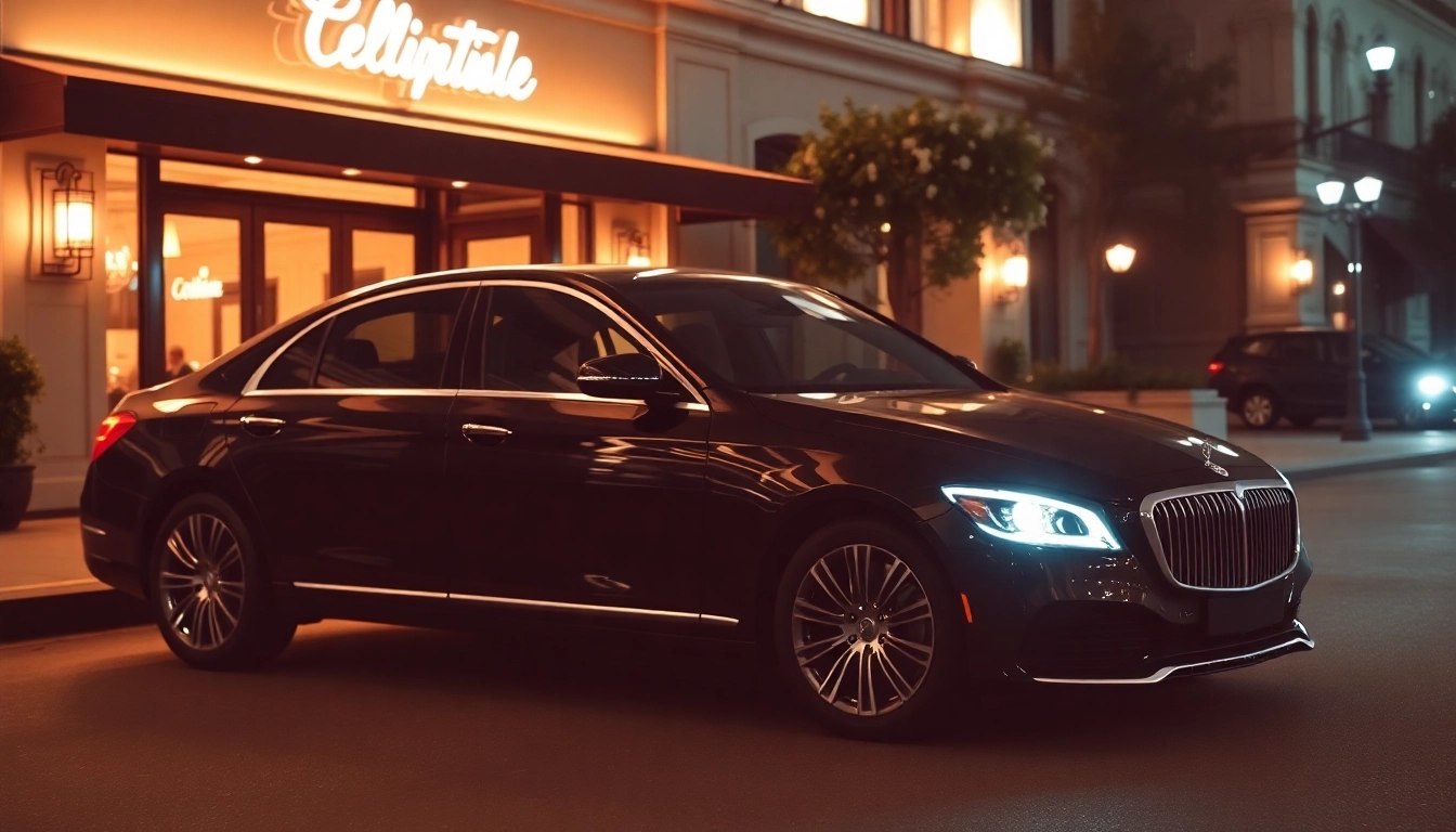 Experience premium car service atlanta with a luxurious black sedan ready for your next special event.