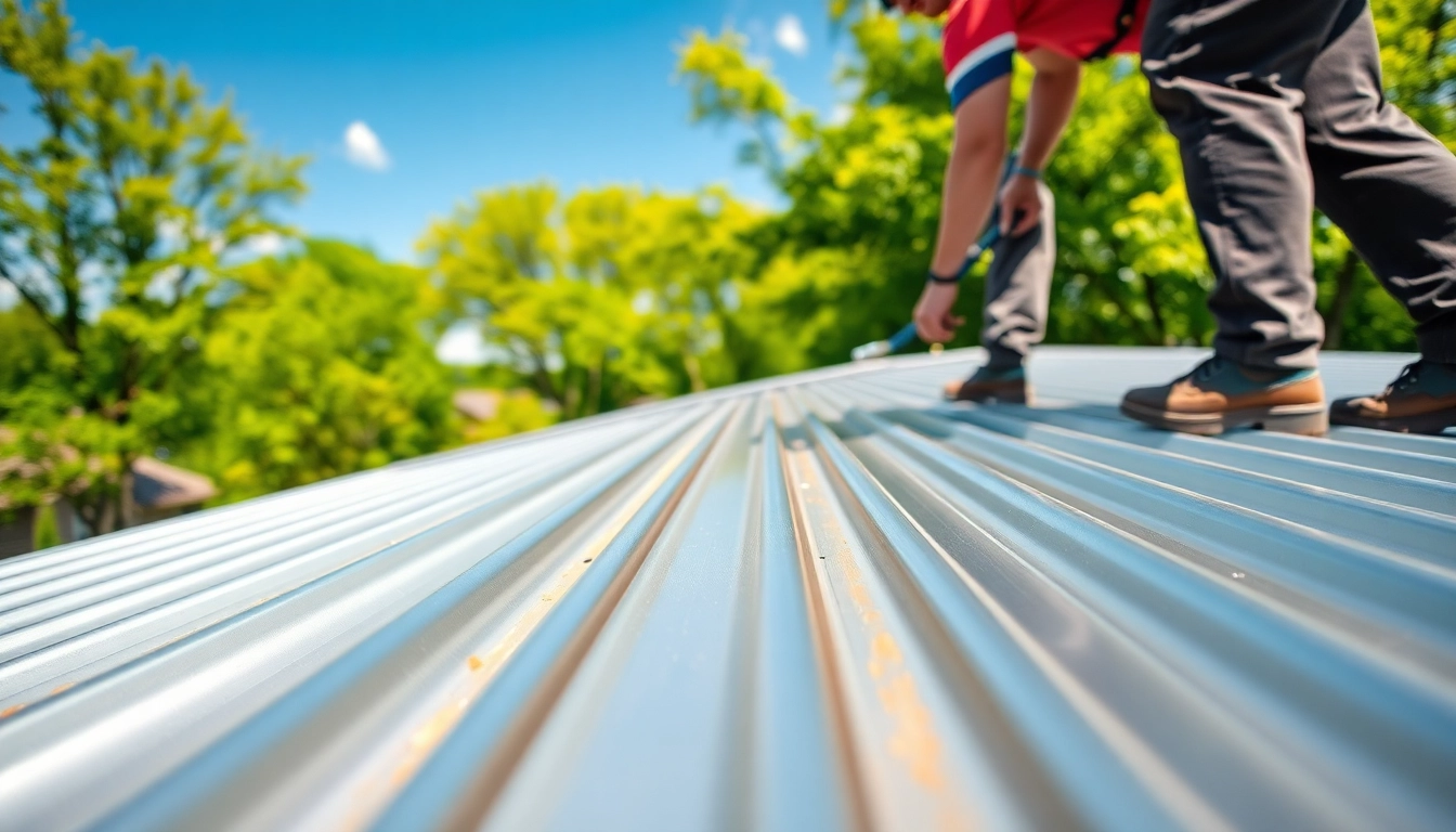 Seamless installation of residential metal roofing showcasing durability and sleek design.