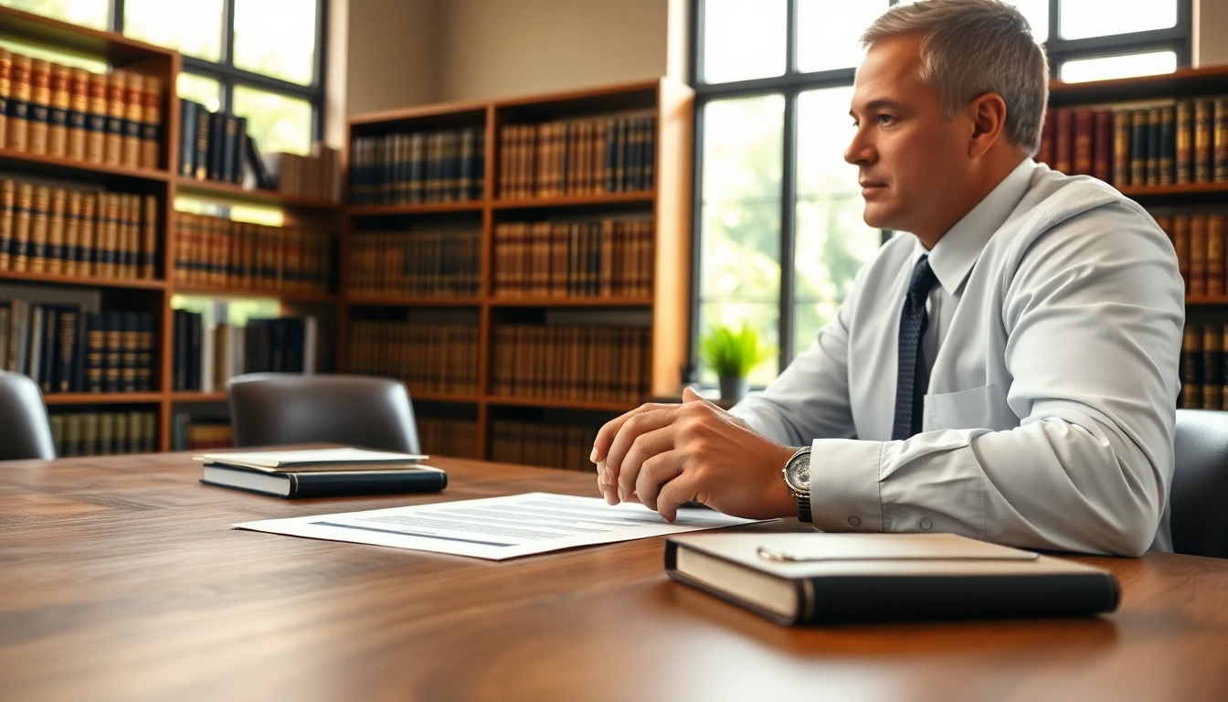 Legal expert discussing agricultural law implications with a client in a professional office.