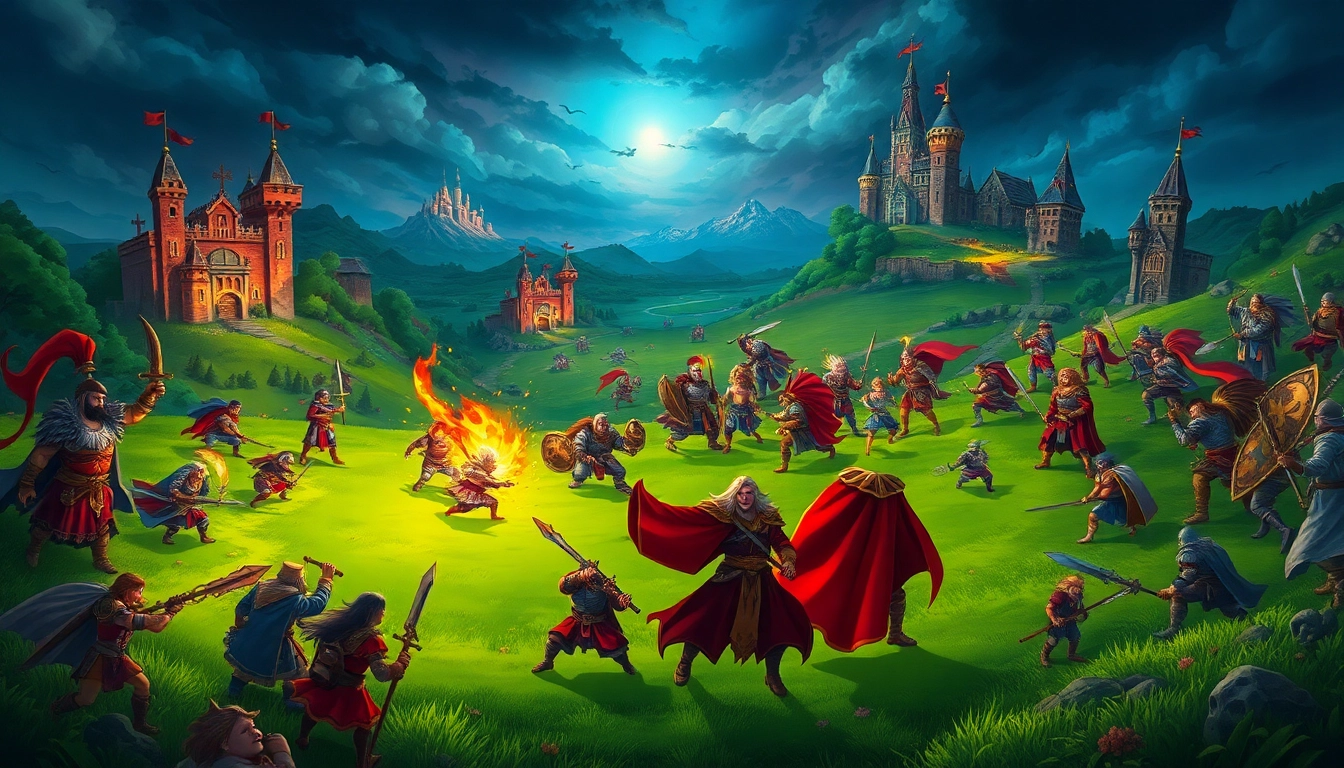 Experience the thrilling Warlords 2 download as fantasy factions clash in a vibrant battlefield.